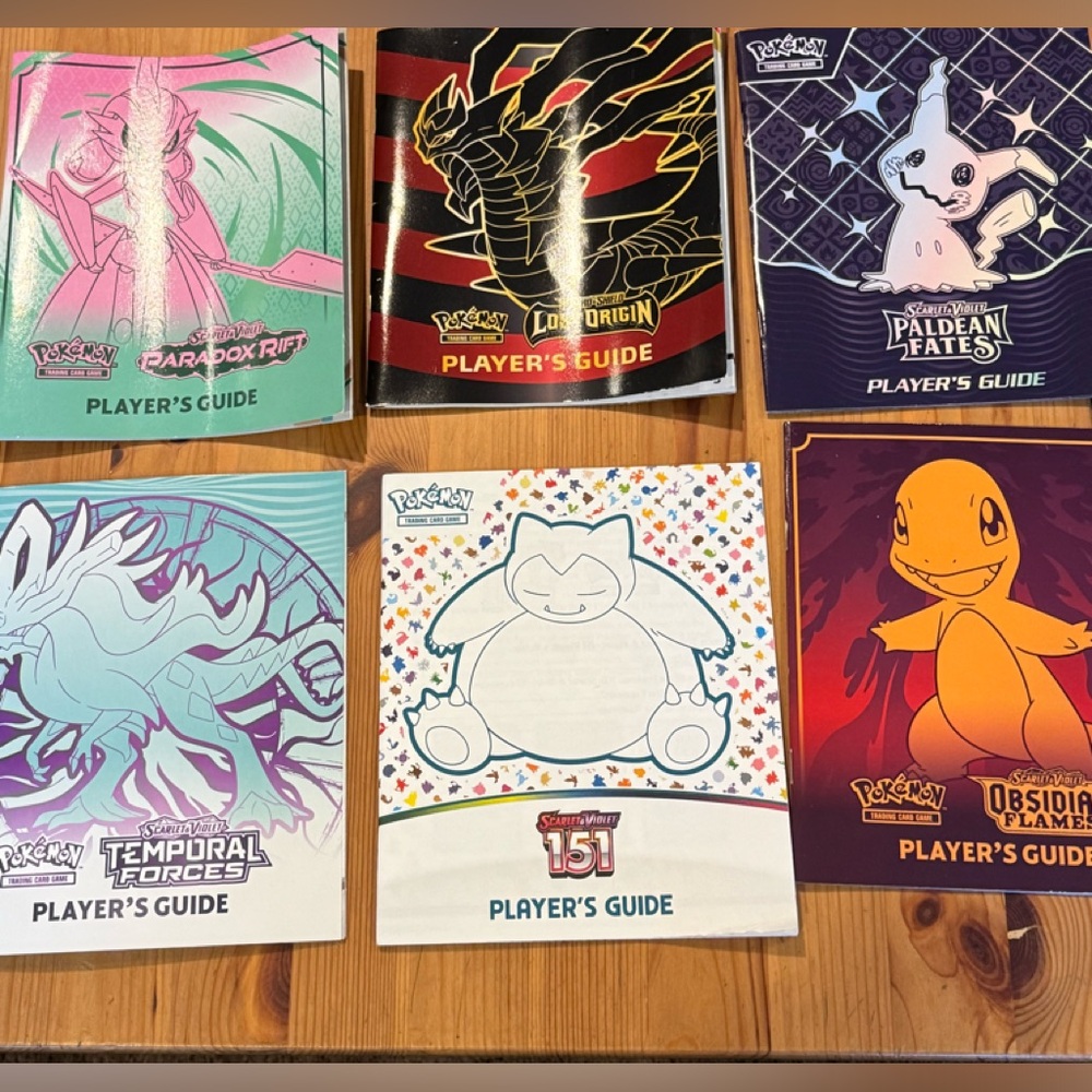 Collection of Pokémon Player guide books